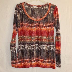 ***LAST CHANCE*** Women's Brown and Orange shirt, Size L